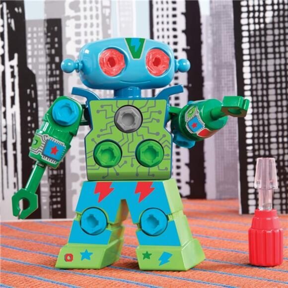 Kids Educational Insights Design & Drill Robot Take Apart Toy 23-Pieces Ages 3+ - Picture 6 of 6
